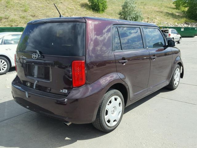 JTLKE50E181037667 - 2008 TOYOTA SCION XB Bənövşəyi foto 4