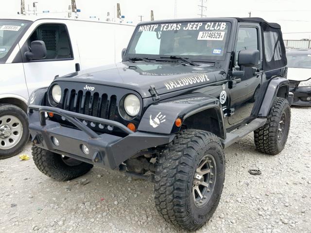 1J4FA54137L180150 - 2007 JEEP WRANGLER S BLACK photo 2