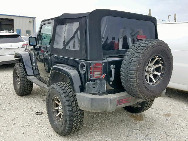 1J4FA54137L180150 - 2007 JEEP WRANGLER S BLACK photo 3