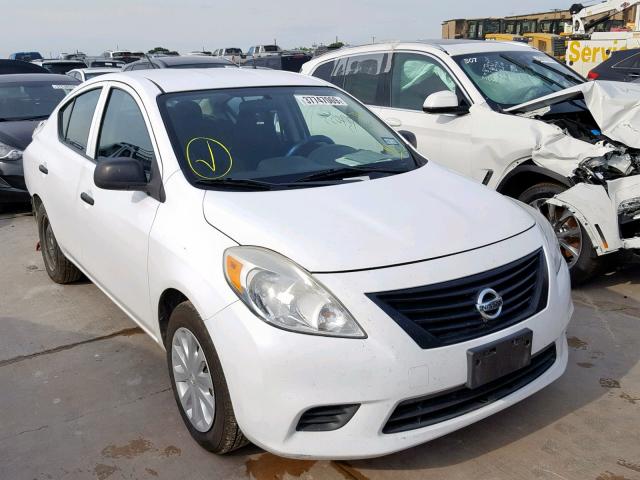 3N1CN7AP9CL807856 - 2012 NISSAN VERSA S WHITE photo 1