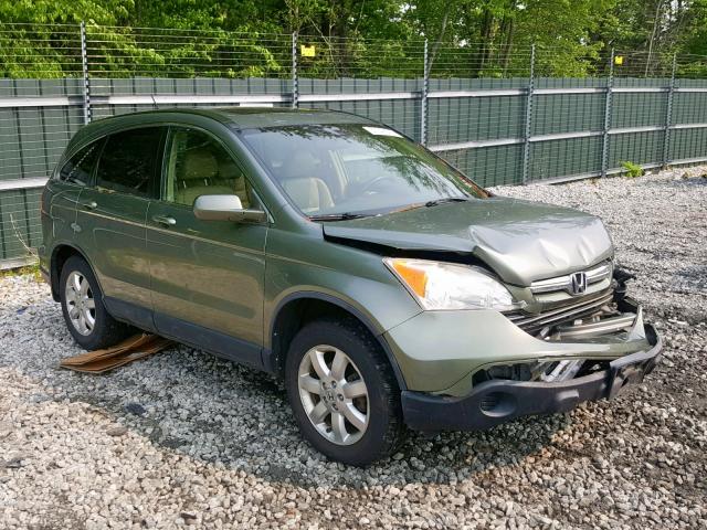 JHLRE48787C094920 - 2007 HONDA CR-V EXL GREEN photo 1