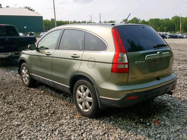 JHLRE48787C094920 - 2007 HONDA CR-V EXL GREEN photo 3