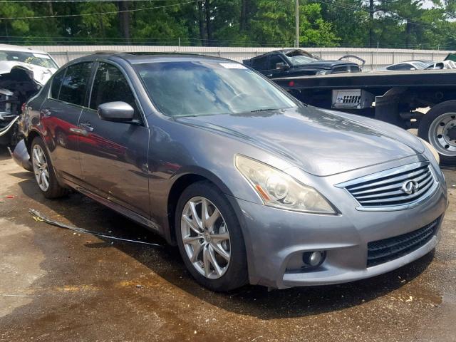 JN1CV6AP3BM502075 - 2011 INFINITI G37 BASE GRAY photo 1