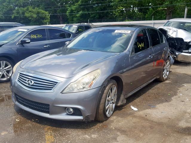 JN1CV6AP3BM502075 - 2011 INFINITI G37 BASE GRAY photo 2