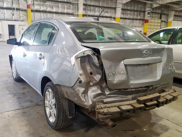 3N1AB61E58L763564 - 2008 NISSAN SENTRA 2.0 GRAY photo 3