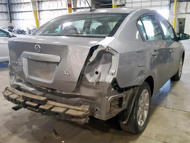 3N1AB61E58L763564 - 2008 NISSAN SENTRA 2.0 GRAY photo 4