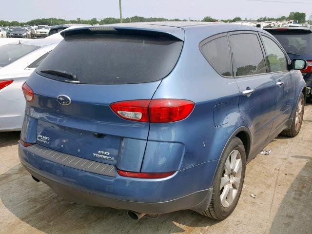 4S4WX85D374408491 - 2007 SUBARU B9 TRIBECA BLUE photo 4