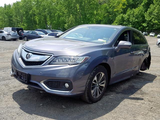 5J8TB4H76JL009240 - 2018 ACURA RDX ADVANC CHARCOAL photo 2