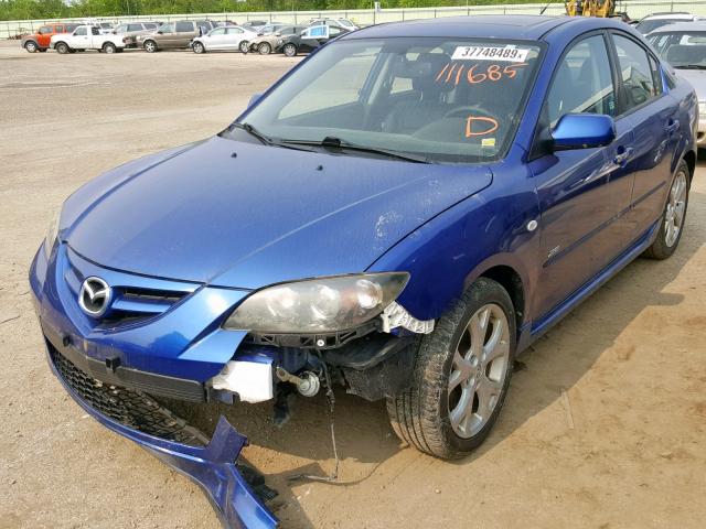 JM1BK323271733974 - 2007 MAZDA 3 S BLUE photo 2