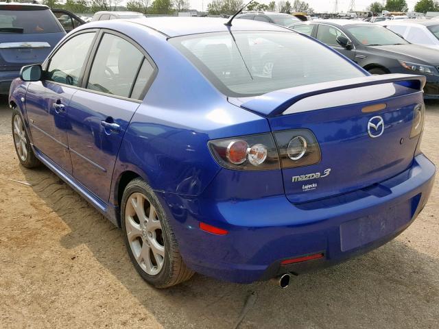 JM1BK323271733974 - 2007 MAZDA 3 S BLUE photo 3