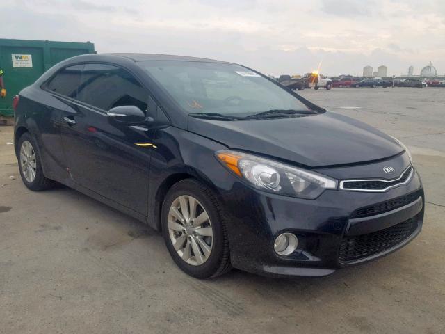 KNAFX6A83G5574812 - 2016 KIA FORTE EX BLACK photo 1