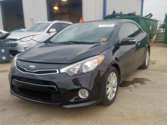 KNAFX6A83G5574812 - 2016 KIA FORTE EX BLACK photo 2