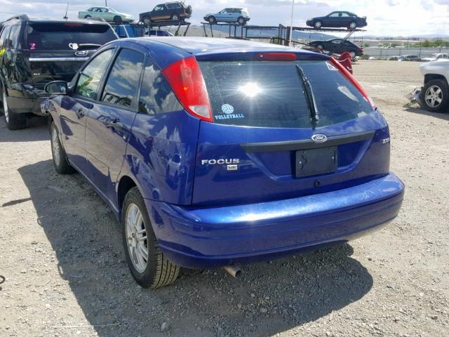 3FAHP37N75R107111 - 2005 FORD FOCUS ZX5 BLUE photo 3