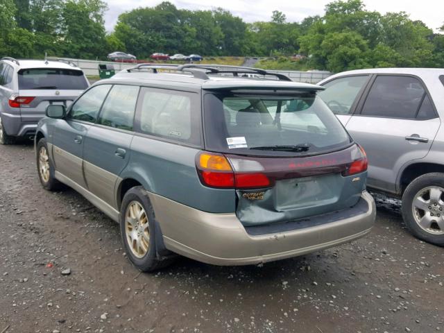 4S3BH896317656774 - 2001 SUBARU LEGACY OUT GREEN photo 3