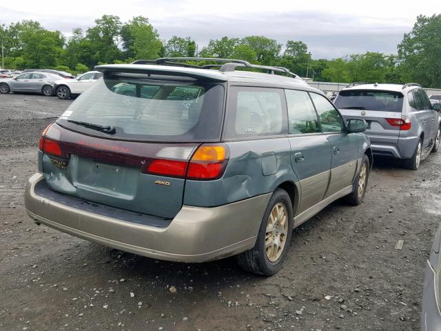 4S3BH896317656774 - 2001 SUBARU LEGACY OUT GREEN photo 4