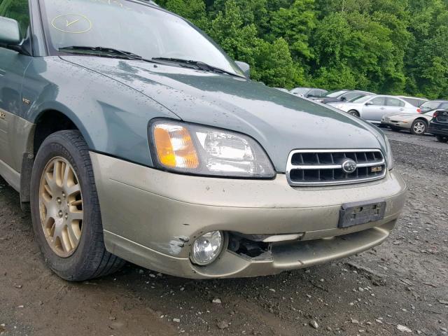 4S3BH896317656774 - 2001 SUBARU LEGACY OUT GREEN photo 9