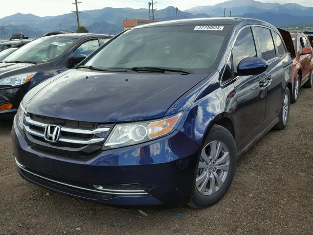 5FNRL5H37GB032711 - 2016 HONDA ODYSSEY SE BLUE photo 2