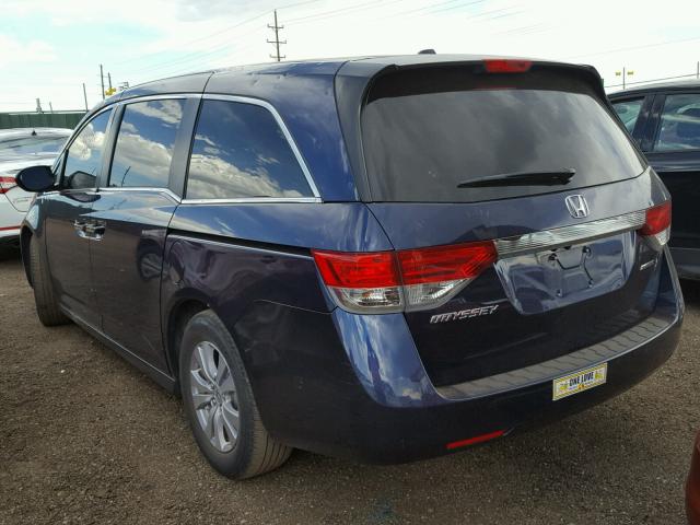 5FNRL5H37GB032711 - 2016 HONDA ODYSSEY SE BLUE photo 3