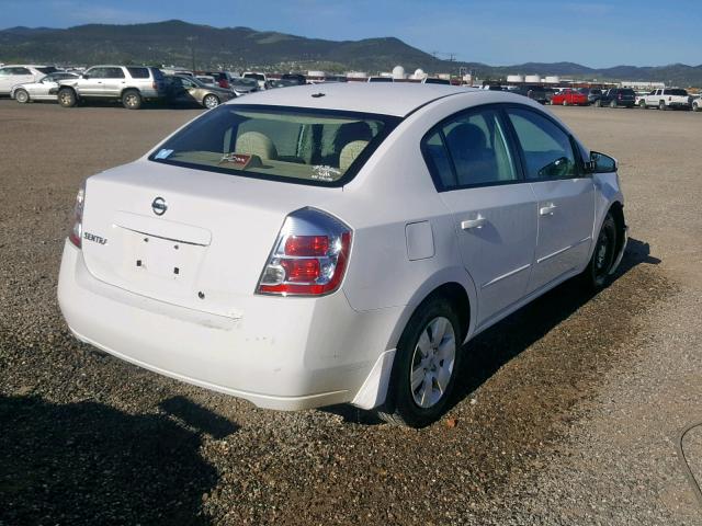 3N1AB61E38L719210 - 2008 NISSAN SENTRA 2.0 WHITE photo 4