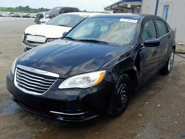 1C3CCBAB7CN262092 - 2012 CHRYSLER 200 LX BLACK photo 2