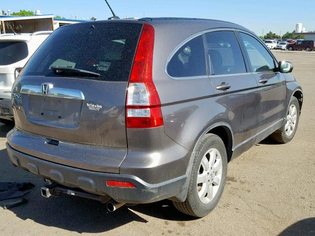 5J6RE387X9L033587 - 2009 HONDA CR-V EXL GRAY photo 4