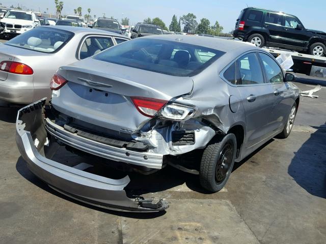 1C3CCCAB5GN166926 - 2016 CHRYSLER 200 LIMITE SILVER photo 4