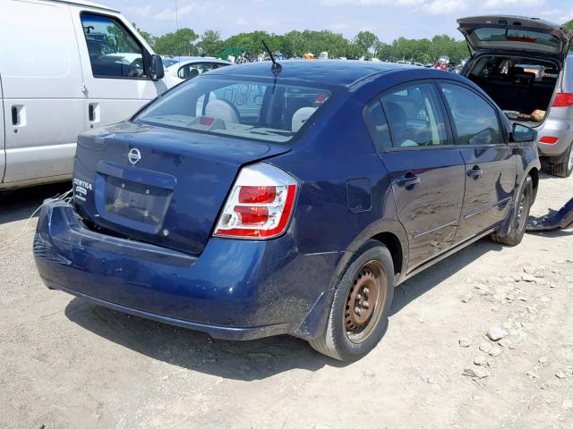 3N1AB61E28L660022 - 2008 NISSAN SENTRA 2.0 BLUE photo 4