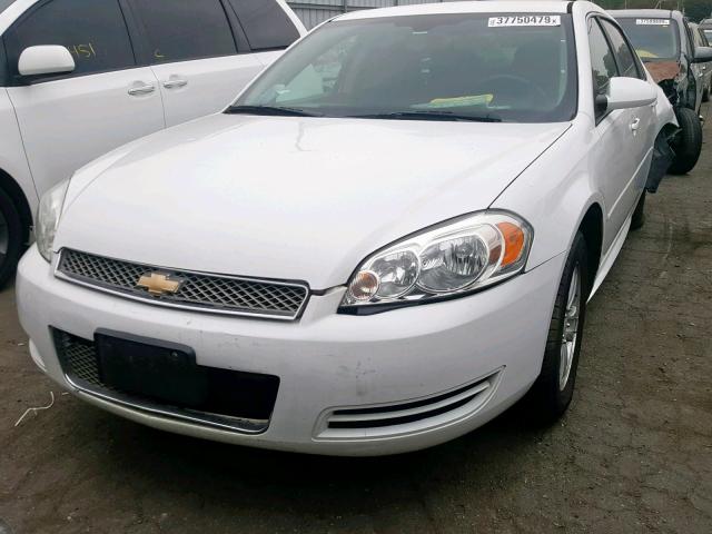 2G1WA5E37E1188818 - 2014 CHEVROLET IMPALA LIM WHITE photo 2