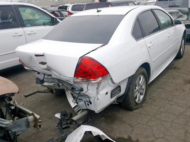 2G1WA5E37E1188818 - 2014 CHEVROLET IMPALA LIM WHITE photo 4