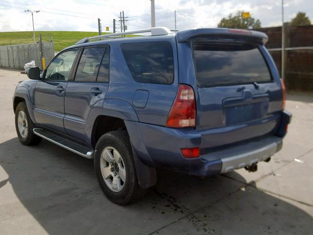 JTEBT17R430002957 - 2003 TOYOTA 4RUNNER LI BLUE photo 3