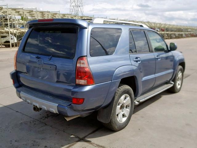 JTEBT17R430002957 - 2003 TOYOTA 4RUNNER LI BLUE photo 4