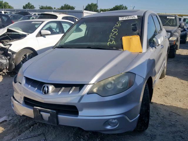 5J8TB185X8A003640 - 2008 ACURA RDX TECHNO SILVER photo 2