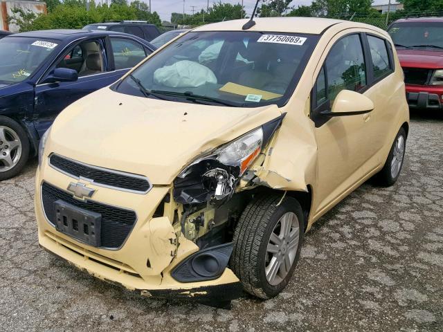 KL8CB6S93DC576958 - 2013 CHEVROLET SPARK LS YELLOW photo 2