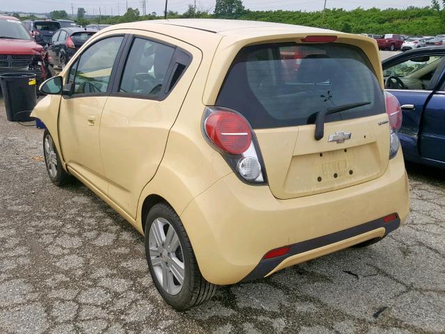 KL8CB6S93DC576958 - 2013 CHEVROLET SPARK LS YELLOW photo 3