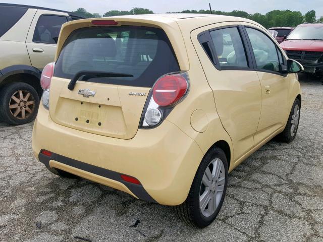 KL8CB6S93DC576958 - 2013 CHEVROLET SPARK LS YELLOW photo 4