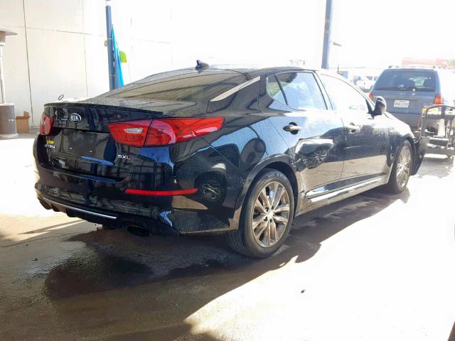 5XXGR4A60FG414109 - 2015 KIA OPTIMA SX BLACK photo 4