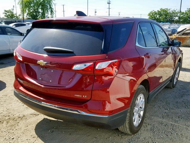 3GNAXSEV4JS546513 - 2018 CHEVROLET EQUINOX LT RED photo 4