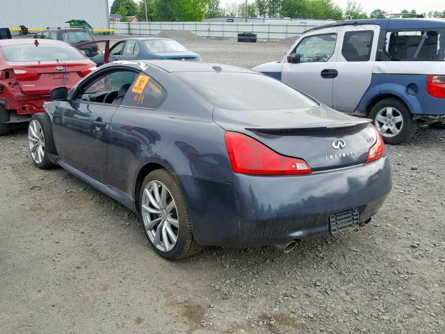 JNKCV64E68M109704 - 2008 INFINITI G37 BASE GRAY photo 3