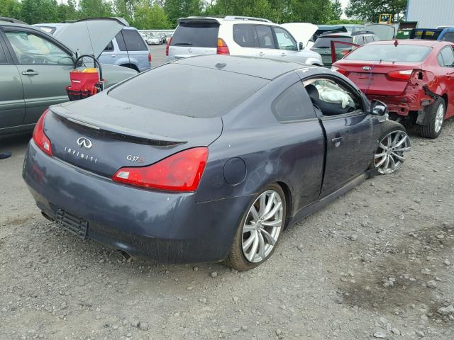 JNKCV64E68M109704 - 2008 INFINITI G37 BASE GRAY photo 4