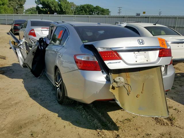 1HGCR2F83EA103640 - 2014 HONDA ACCORD EXL GRAY photo 3