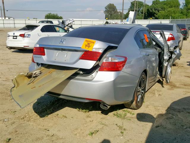 1HGCR2F83EA103640 - 2014 HONDA ACCORD EXL GRAY photo 4