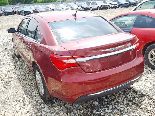 1C3CCBBG8EN114594 - 2014 CHRYSLER 200 TOURIN MAROON photo 3