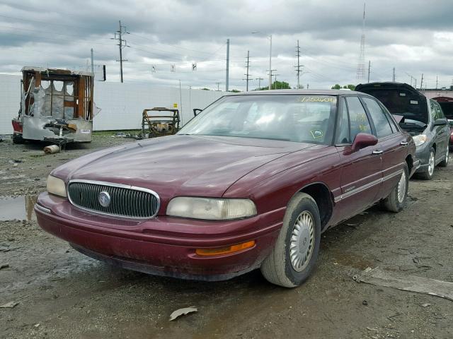 1G4HR52K0XH451201 - 1999 BUICK LESABRE LI MAROON photo 2