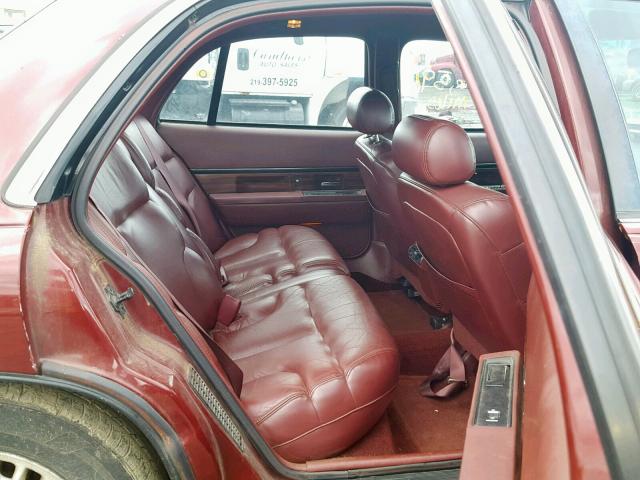 1G4HR52K0XH451201 - 1999 BUICK LESABRE LI MAROON photo 6