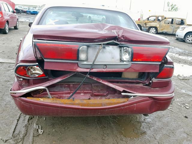 1G4HR52K0XH451201 - 1999 BUICK LESABRE LI MAROON photo 9