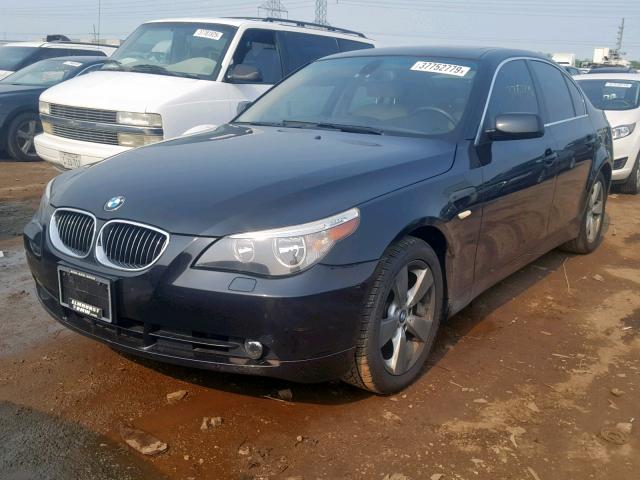 WBANF33577CS41122 - 2007 BMW 525 XI BLACK photo 2