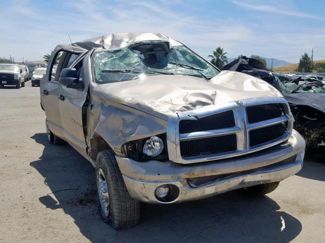 3D7KU28D73G807492 - 2003 DODGE RAM 2500 S TAN photo 1