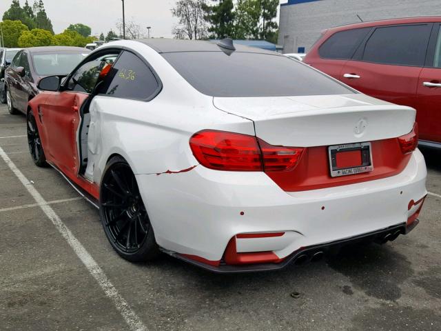WBS4Y9C55KAG67404 - 2019 BMW M4 WHITE photo 3