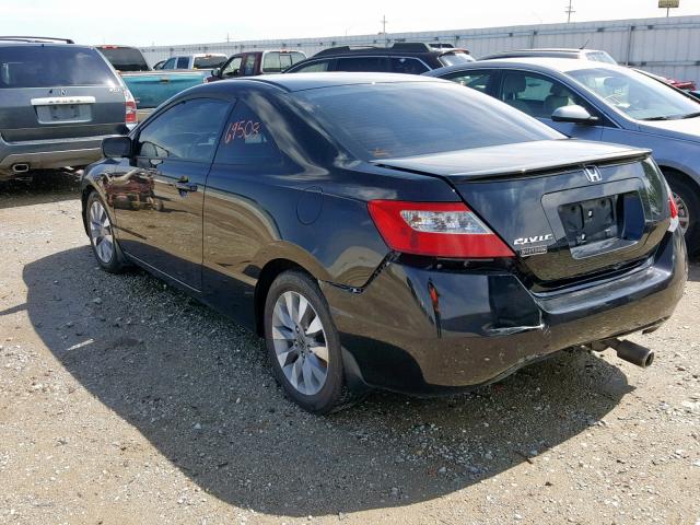 2HGFG1B92BH516903 - 2011 HONDA CIVIC EXL BLACK photo 3