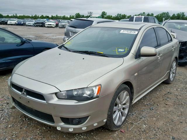 JA3AU86U18U037059 - 2008 MITSUBISHI LANCER GTS TAN photo 2